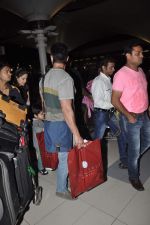 Sharman Joshi snapped at the airport as they return after New year in Mumbai on 1st Jan 2014